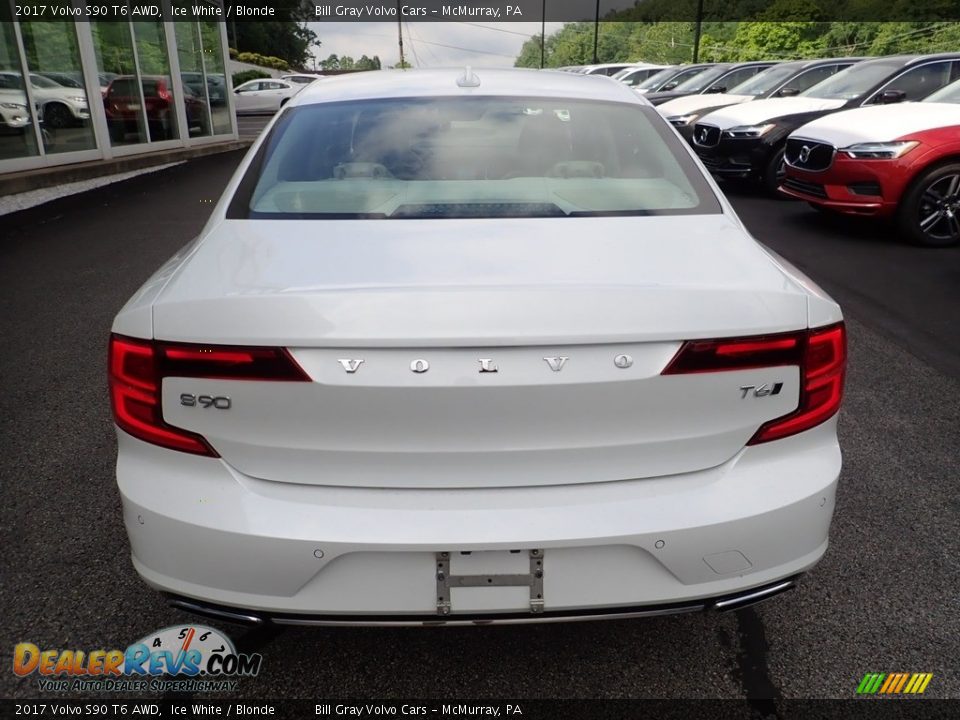 2017 Volvo S90 T6 AWD Ice White / Blonde Photo #4