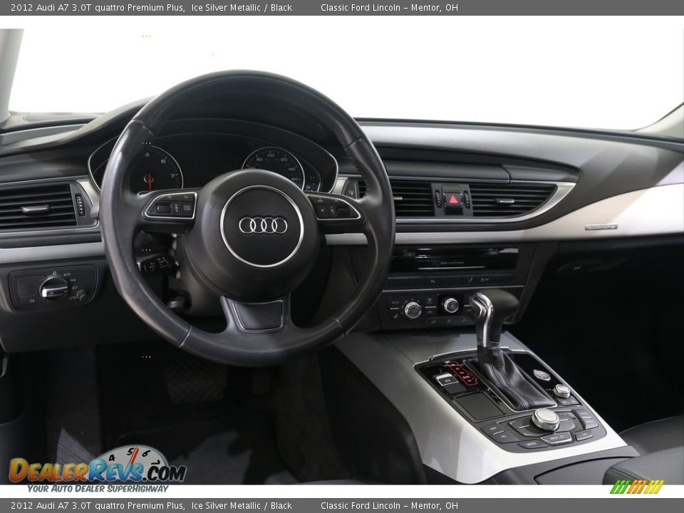 2012 Audi A7 3.0T quattro Premium Plus Ice Silver Metallic / Black Photo #6