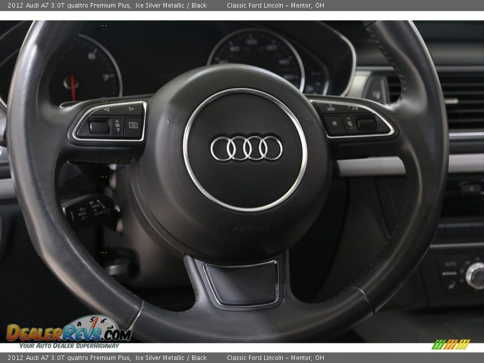 2012 Audi A7 3.0T quattro Premium Plus Ice Silver Metallic / Black Photo #7