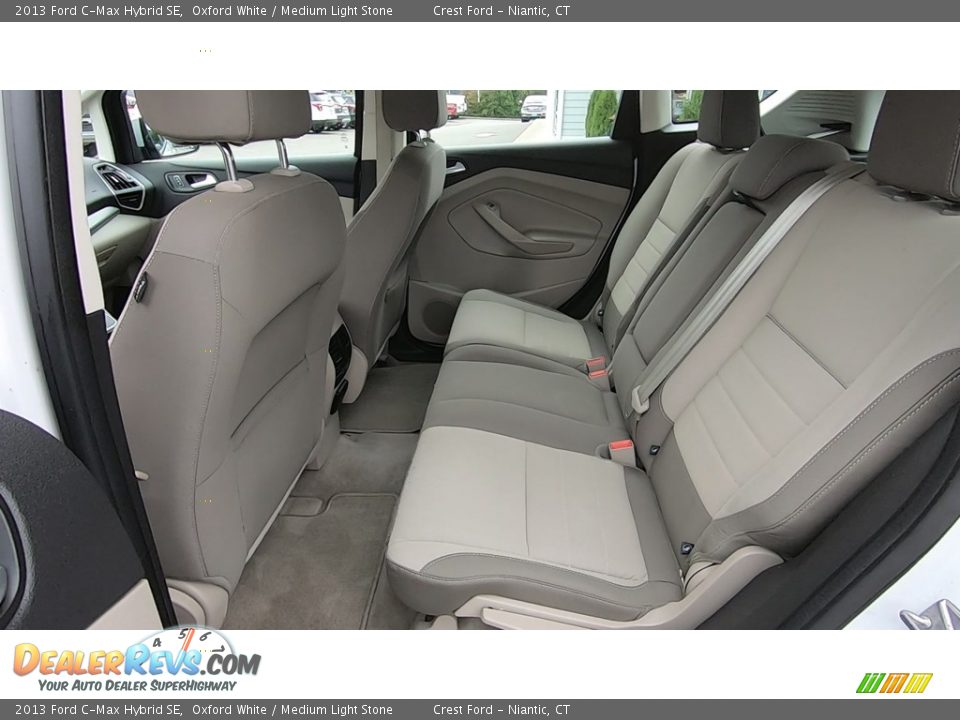 2013 Ford C-Max Hybrid SE Oxford White / Medium Light Stone Photo #17
