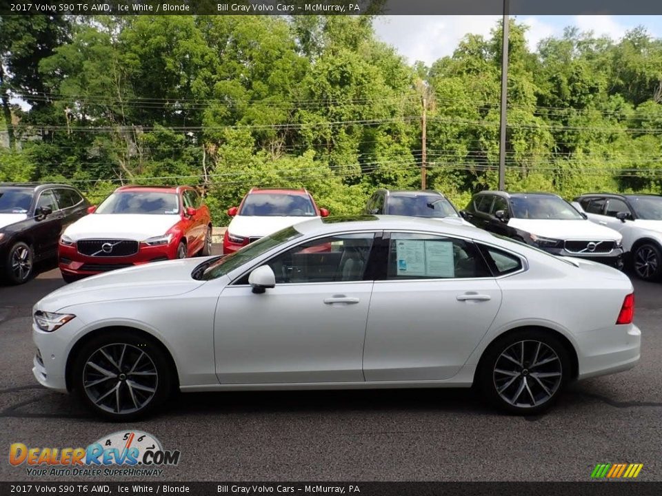 2017 Volvo S90 T6 AWD Ice White / Blonde Photo #6