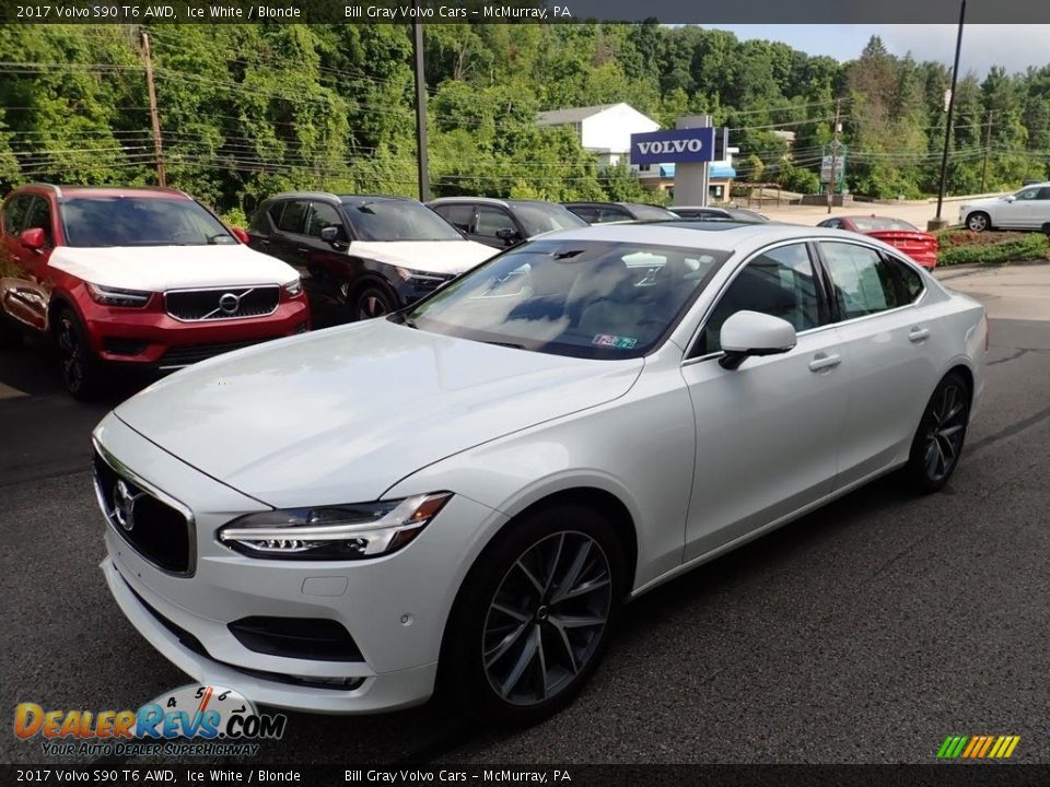 2017 Volvo S90 T6 AWD Ice White / Blonde Photo #7