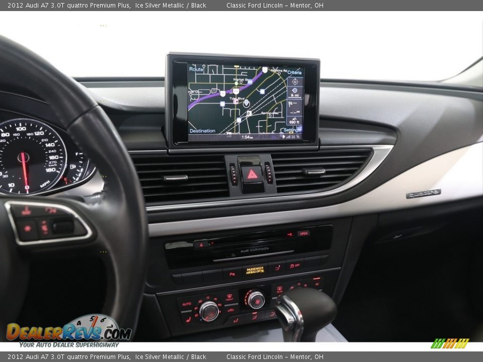 2012 Audi A7 3.0T quattro Premium Plus Ice Silver Metallic / Black Photo #11