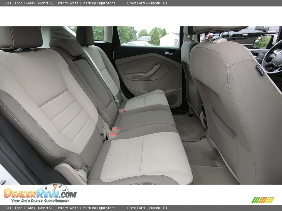 2013 Ford C-Max Hybrid SE Oxford White / Medium Light Stone Photo #22