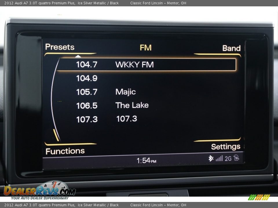 2012 Audi A7 3.0T quattro Premium Plus Ice Silver Metallic / Black Photo #14