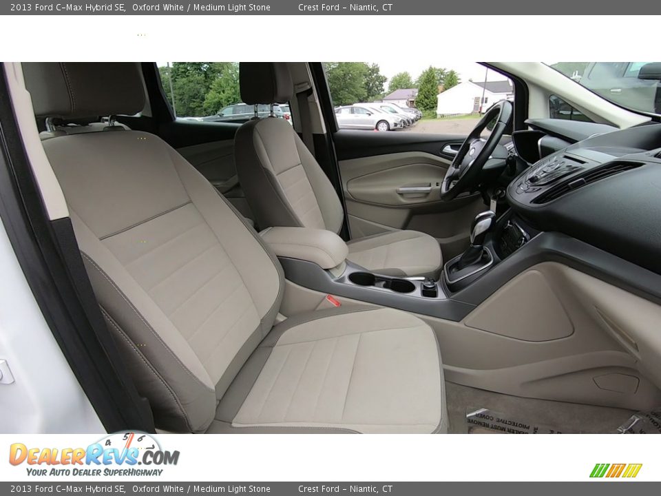 2013 Ford C-Max Hybrid SE Oxford White / Medium Light Stone Photo #23