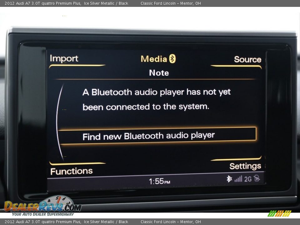 2012 Audi A7 3.0T quattro Premium Plus Ice Silver Metallic / Black Photo #15