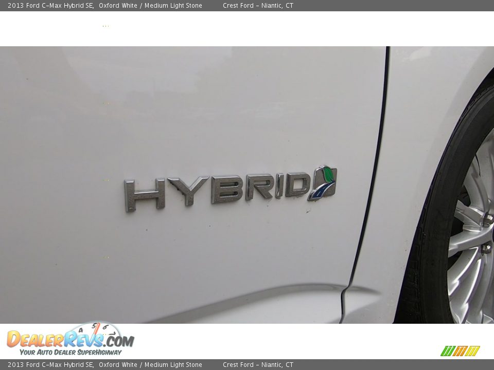 2013 Ford C-Max Hybrid SE Oxford White / Medium Light Stone Photo #25