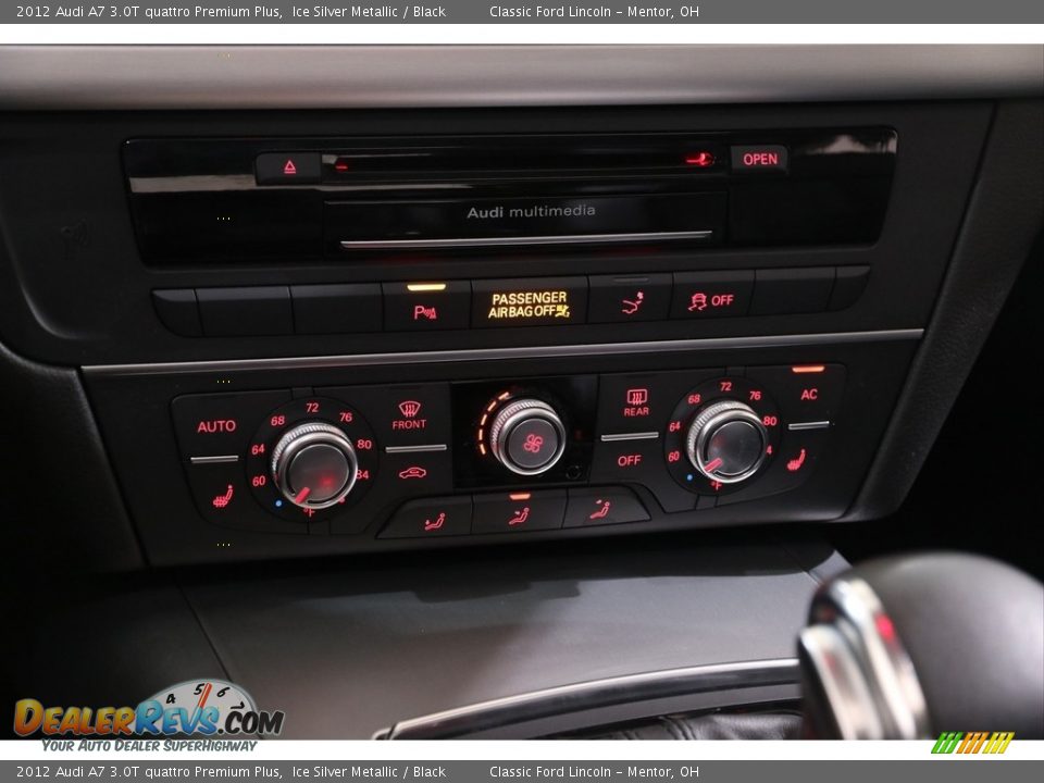 2012 Audi A7 3.0T quattro Premium Plus Ice Silver Metallic / Black Photo #17