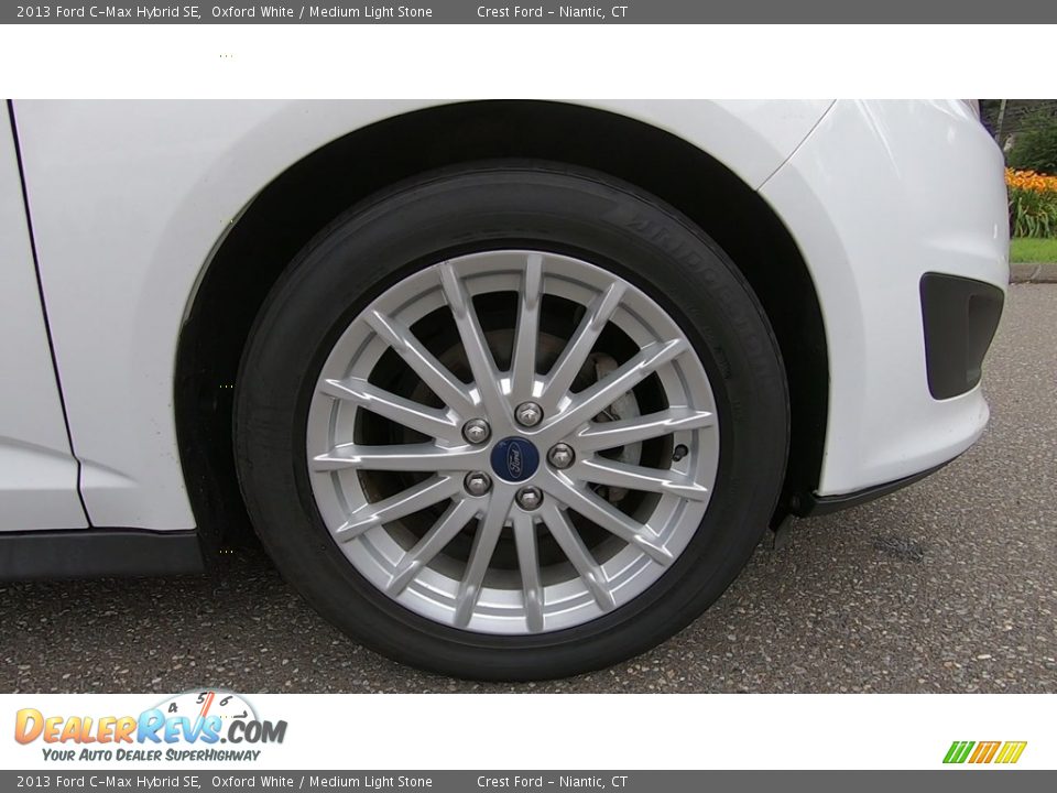 2013 Ford C-Max Hybrid SE Oxford White / Medium Light Stone Photo #26