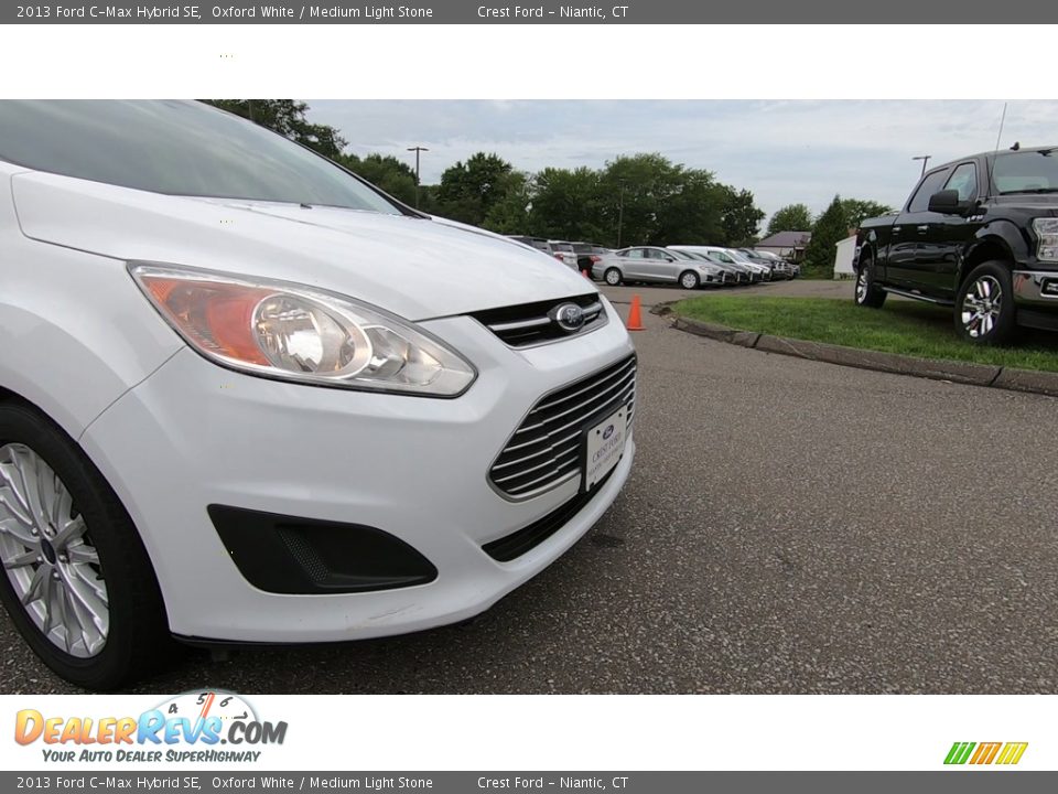 2013 Ford C-Max Hybrid SE Oxford White / Medium Light Stone Photo #27