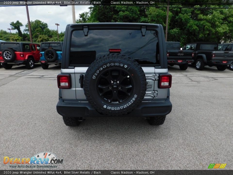 2020 Jeep Wrangler Unlimited Willys 4x4 Billet Silver Metallic / Black Photo #6