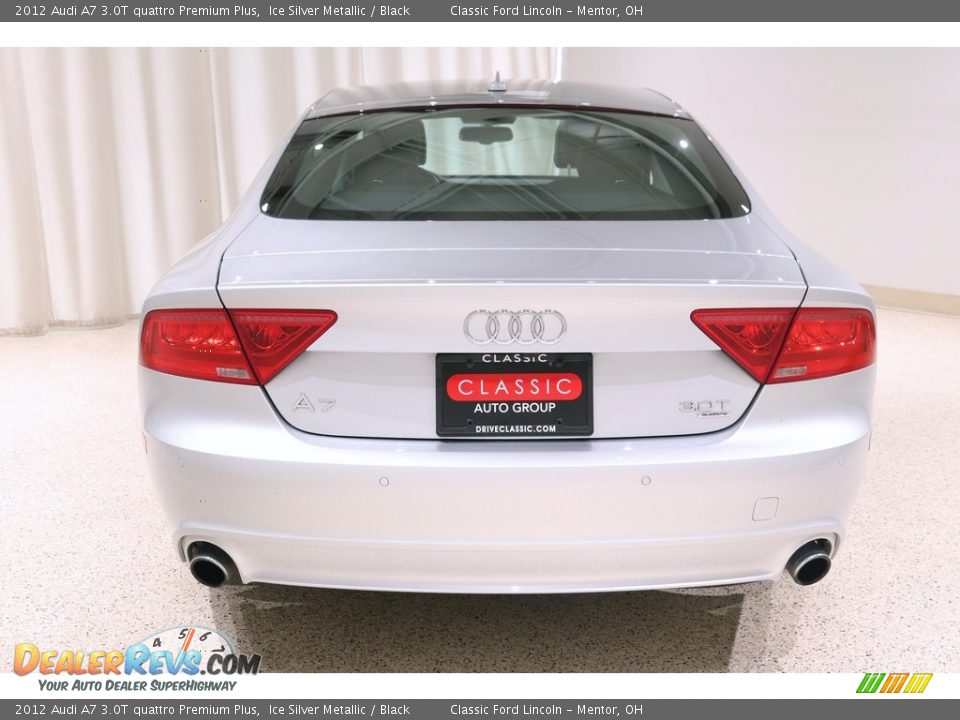 2012 Audi A7 3.0T quattro Premium Plus Ice Silver Metallic / Black Photo #24
