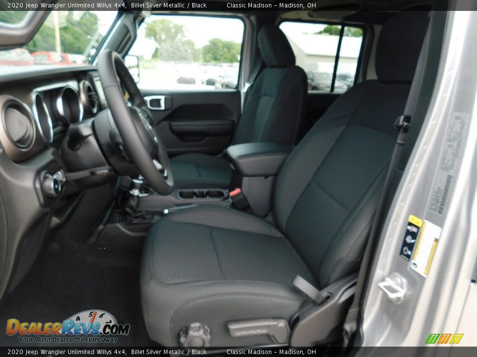 Front Seat of 2020 Jeep Wrangler Unlimited Willys 4x4 Photo #9