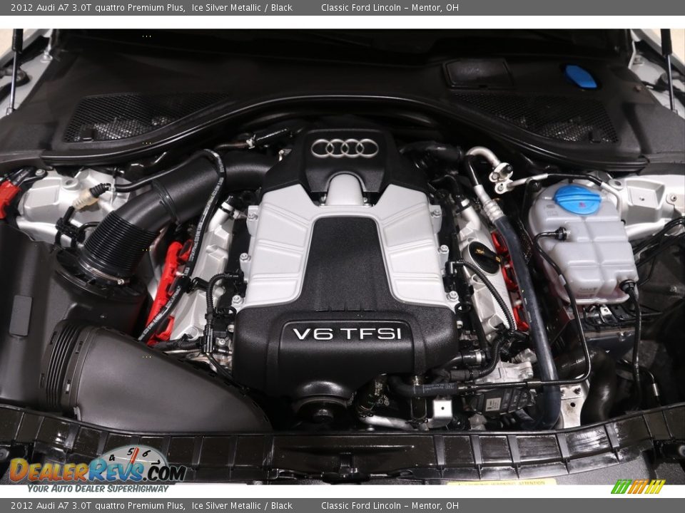 2012 Audi A7 3.0T quattro Premium Plus Ice Silver Metallic / Black Photo #25