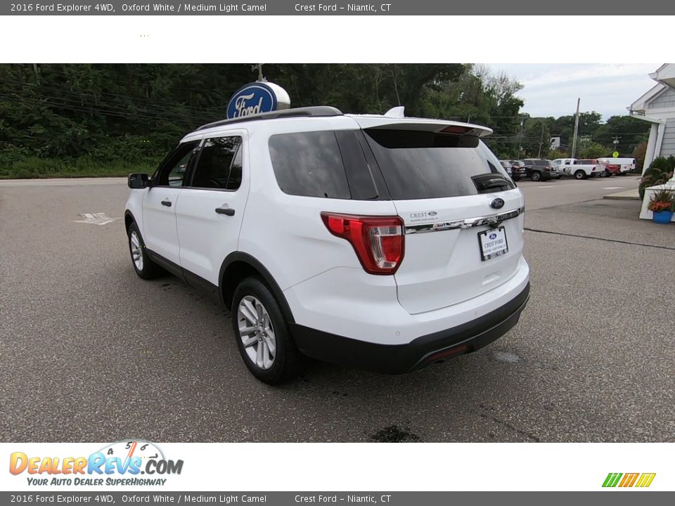 2016 Ford Explorer 4WD Oxford White / Medium Light Camel Photo #5