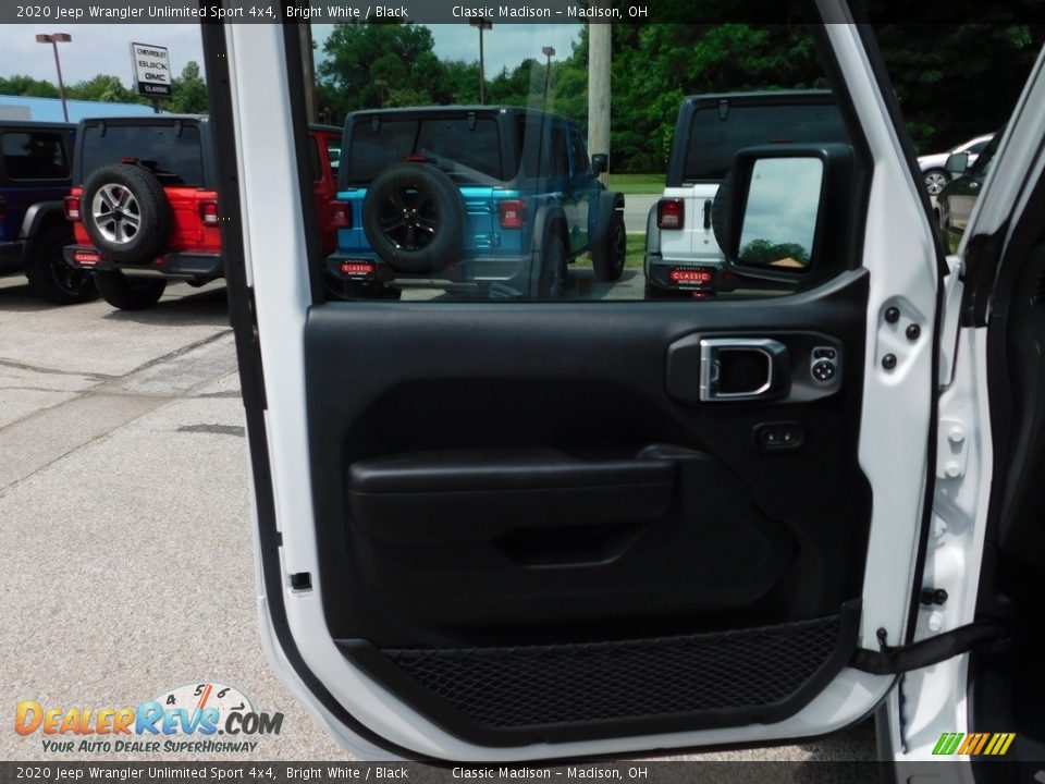 2020 Jeep Wrangler Unlimited Sport 4x4 Bright White / Black Photo #8