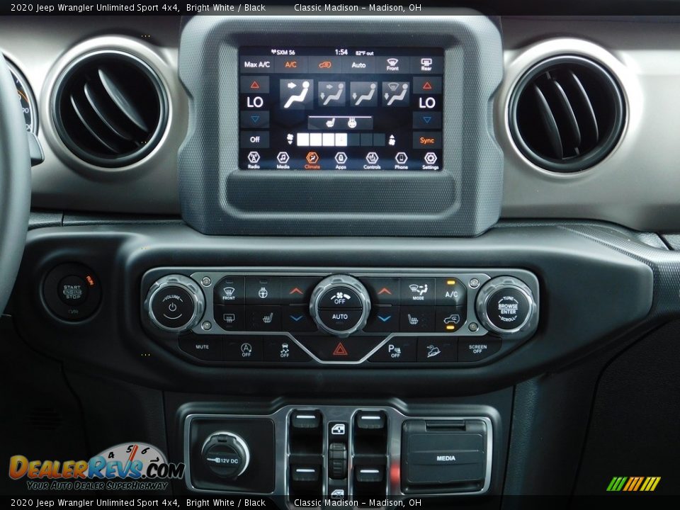 Controls of 2020 Jeep Wrangler Unlimited Sport 4x4 Photo #13