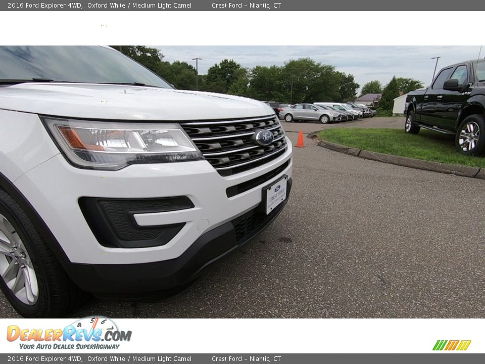 2016 Ford Explorer 4WD Oxford White / Medium Light Camel Photo #27