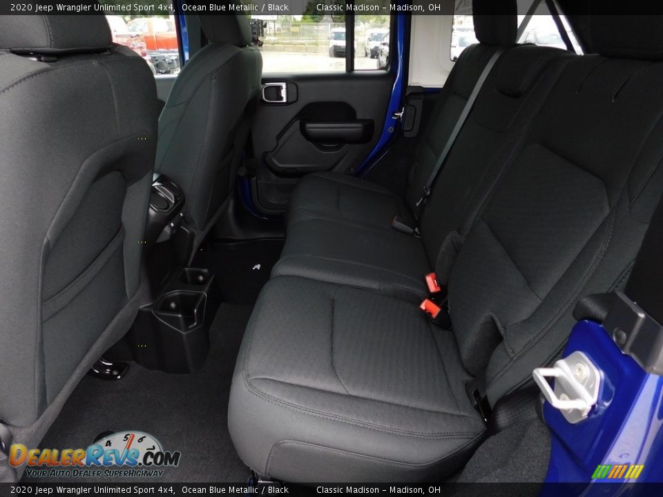 2020 Jeep Wrangler Unlimited Sport 4x4 Ocean Blue Metallic / Black Photo #10