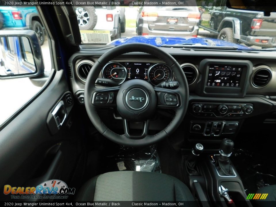 2020 Jeep Wrangler Unlimited Sport 4x4 Ocean Blue Metallic / Black Photo #11