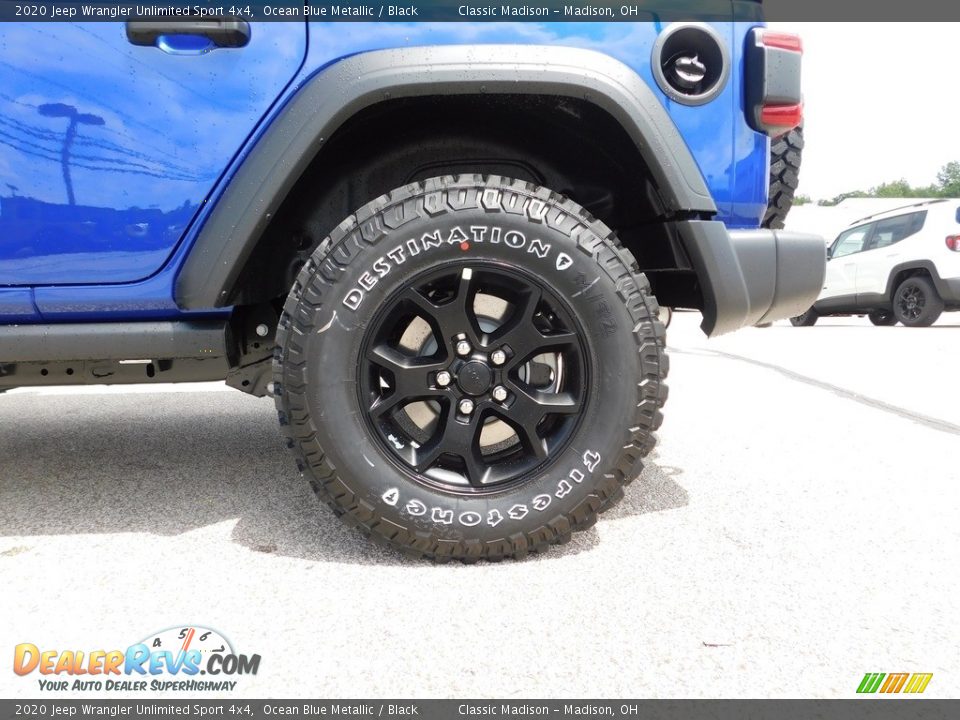2020 Jeep Wrangler Unlimited Sport 4x4 Ocean Blue Metallic / Black Photo #15