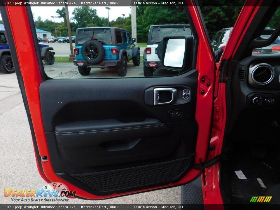 2020 Jeep Wrangler Unlimited Sahara 4x4 Firecracker Red / Black Photo #8