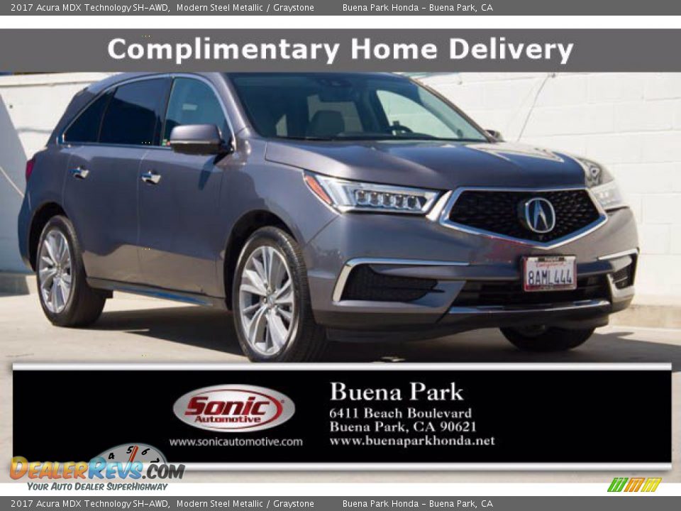 2017 Acura MDX Technology SH-AWD Modern Steel Metallic / Graystone Photo #1