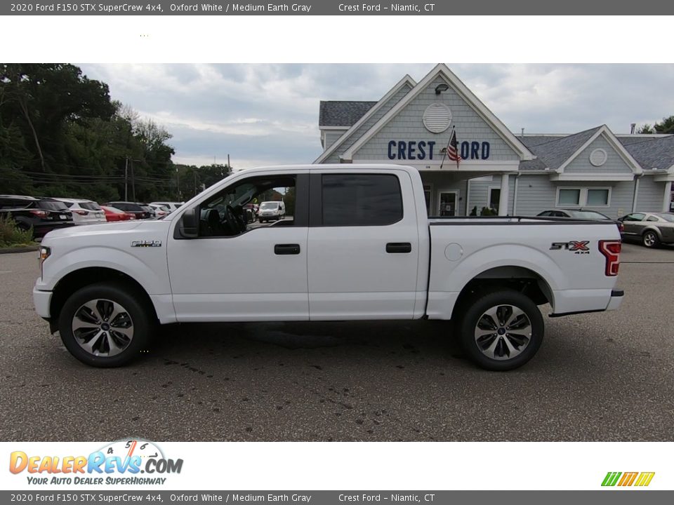 2020 Ford F150 STX SuperCrew 4x4 Oxford White / Medium Earth Gray Photo #4