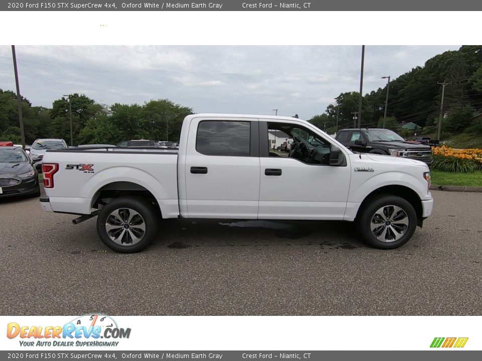 2020 Ford F150 STX SuperCrew 4x4 Oxford White / Medium Earth Gray Photo #8