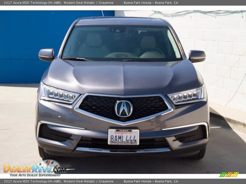 2017 Acura MDX Technology SH-AWD Modern Steel Metallic / Graystone Photo #7