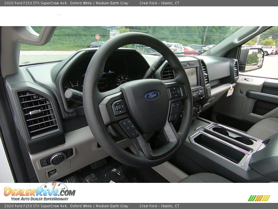 2020 Ford F150 STX SuperCrew 4x4 Oxford White / Medium Earth Gray Photo #10