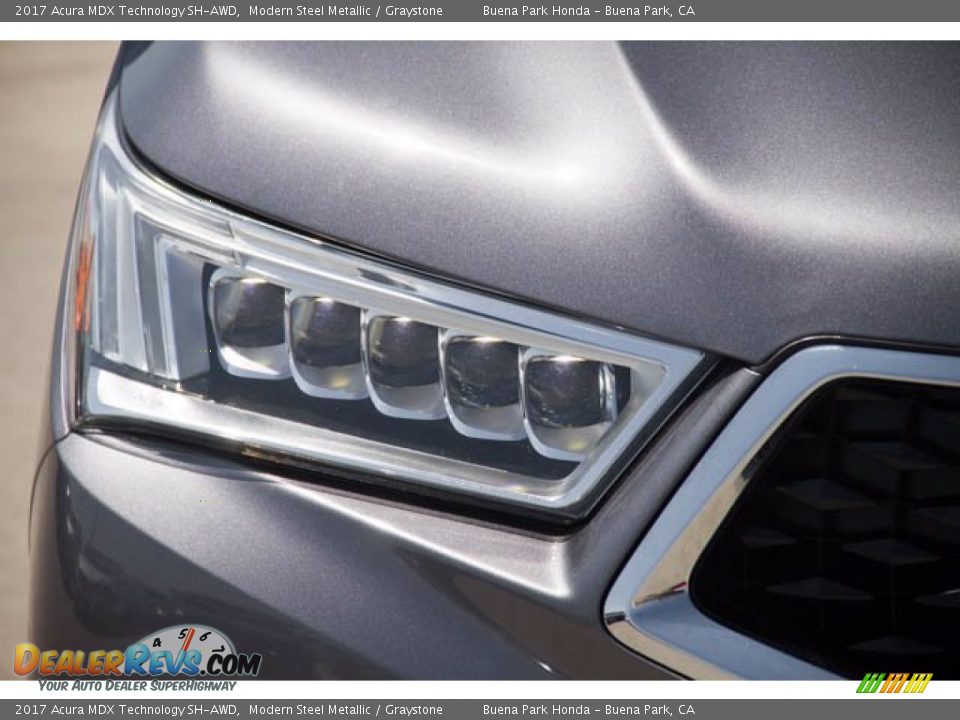 2017 Acura MDX Technology SH-AWD Modern Steel Metallic / Graystone Photo #8