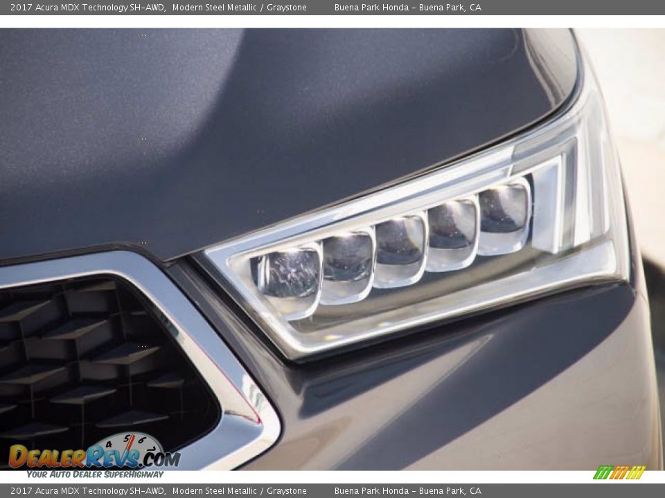 2017 Acura MDX Technology SH-AWD Modern Steel Metallic / Graystone Photo #9