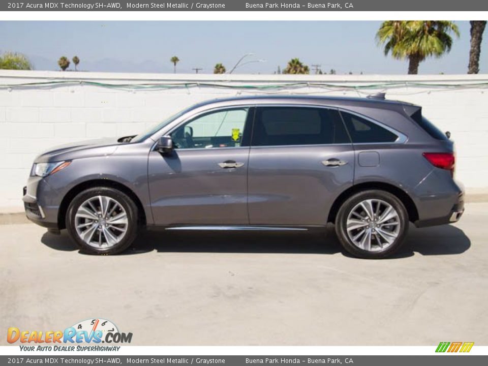 Modern Steel Metallic 2017 Acura MDX Technology SH-AWD Photo #10