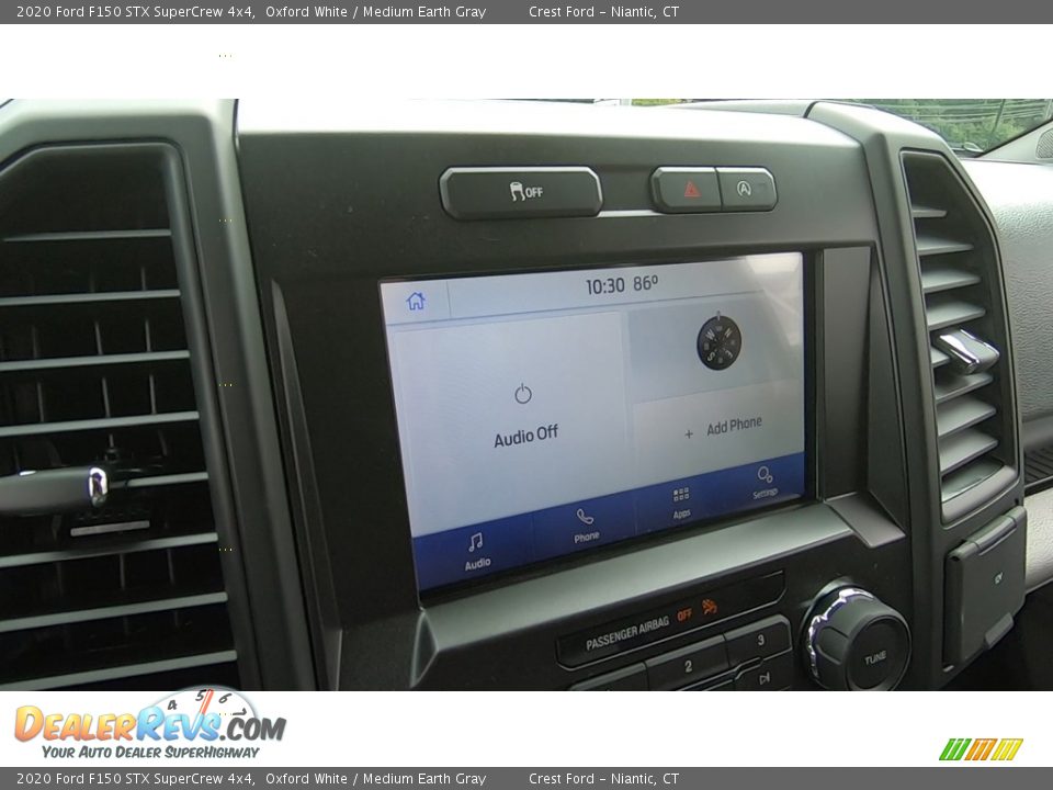2020 Ford F150 STX SuperCrew 4x4 Oxford White / Medium Earth Gray Photo #14