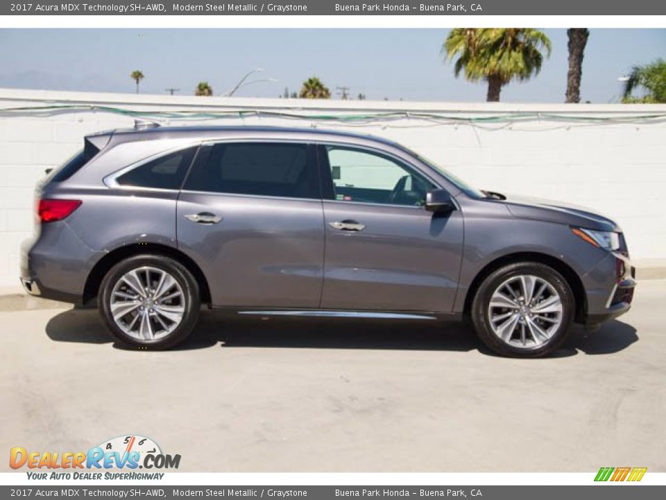 Modern Steel Metallic 2017 Acura MDX Technology SH-AWD Photo #14