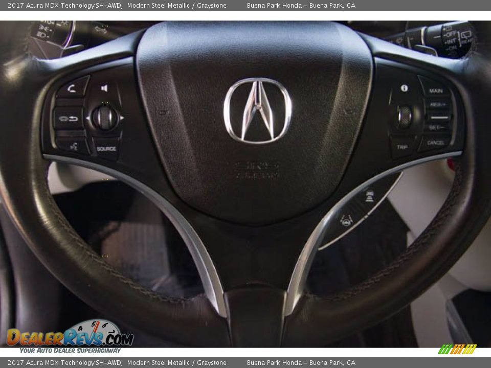 2017 Acura MDX Technology SH-AWD Steering Wheel Photo #15