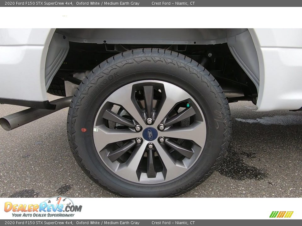 2020 Ford F150 STX SuperCrew 4x4 Oxford White / Medium Earth Gray Photo #21