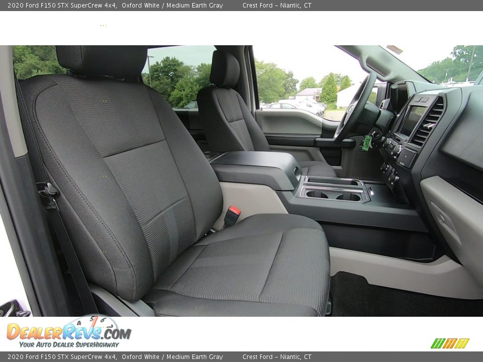 2020 Ford F150 STX SuperCrew 4x4 Oxford White / Medium Earth Gray Photo #23