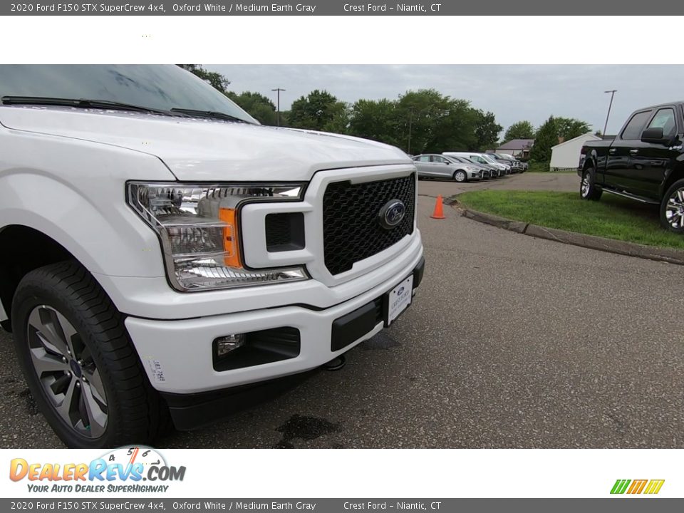 2020 Ford F150 STX SuperCrew 4x4 Oxford White / Medium Earth Gray Photo #27