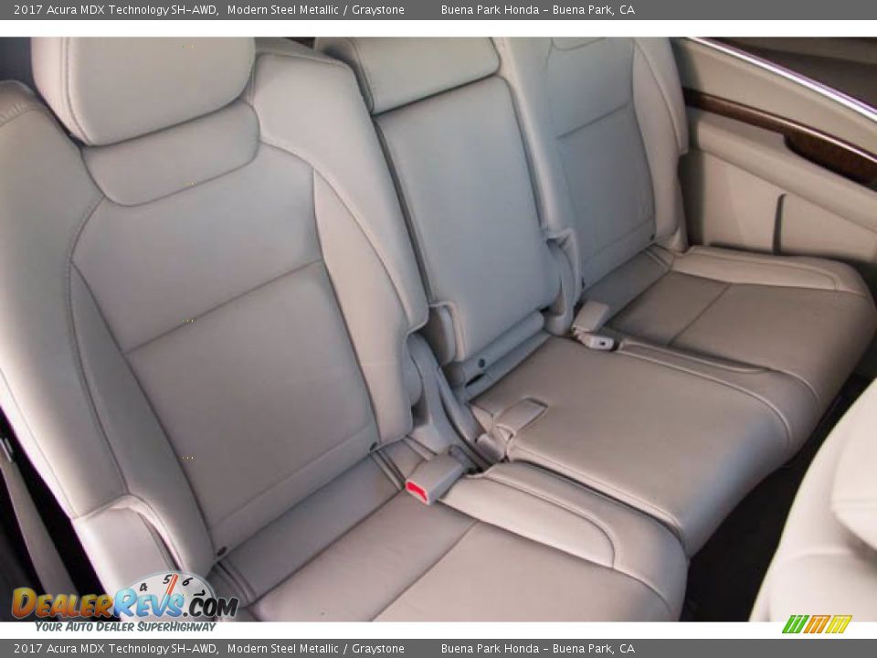 Rear Seat of 2017 Acura MDX Technology SH-AWD Photo #24