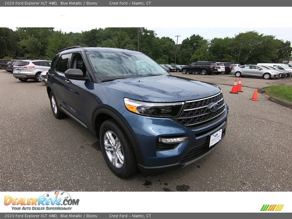 2020 Ford Explorer XLT 4WD Blue Metallic / Ebony Photo #1