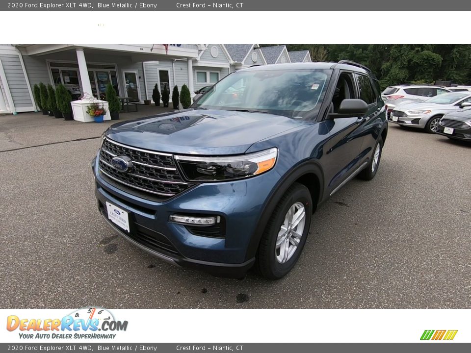 2020 Ford Explorer XLT 4WD Blue Metallic / Ebony Photo #3