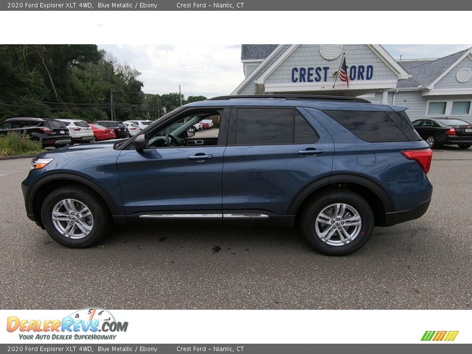 2020 Ford Explorer XLT 4WD Blue Metallic / Ebony Photo #4