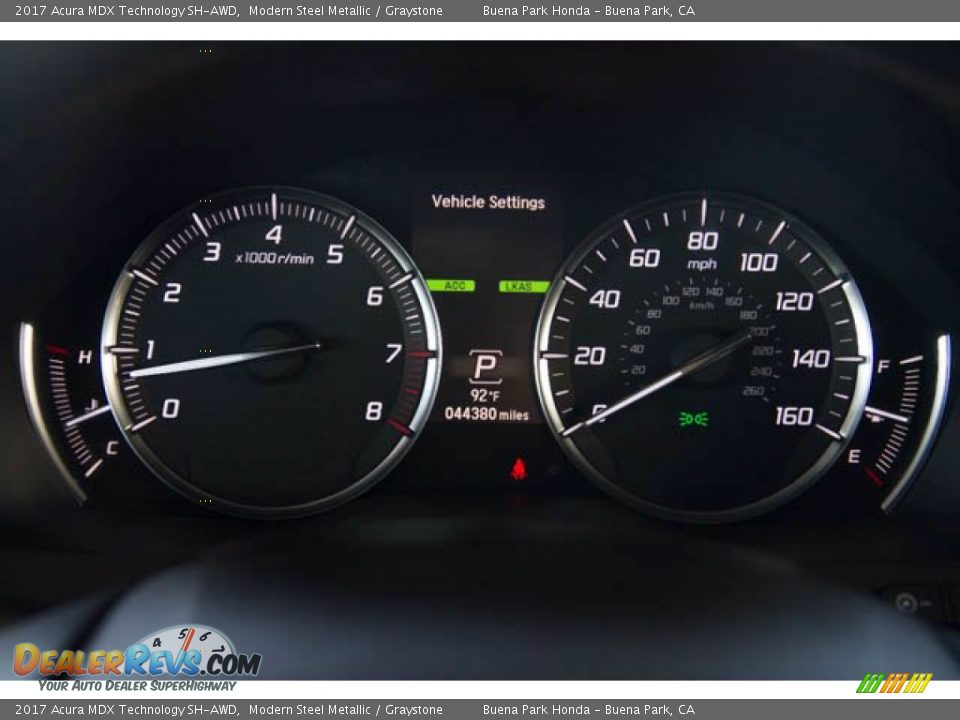 2017 Acura MDX Technology SH-AWD Gauges Photo #31