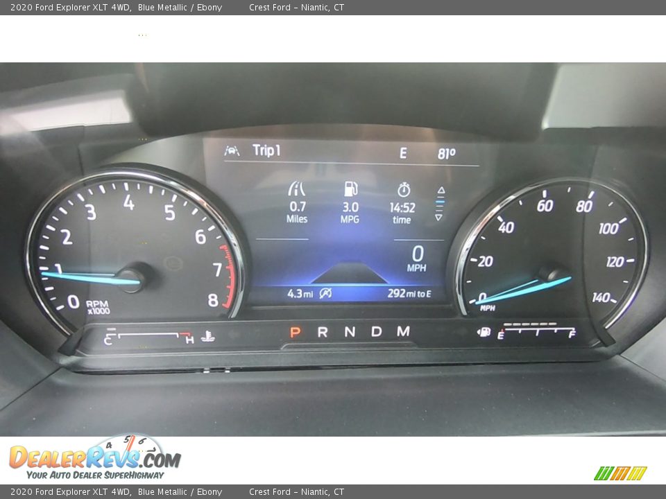 2020 Ford Explorer XLT 4WD Blue Metallic / Ebony Photo #13