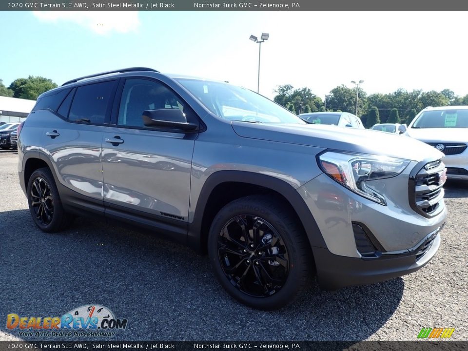 2020 GMC Terrain SLE AWD Satin Steel Metallic / Jet Black Photo #3