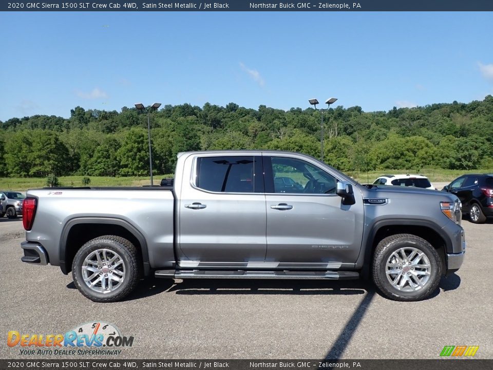 Satin Steel Metallic 2020 GMC Sierra 1500 SLT Crew Cab 4WD Photo #4