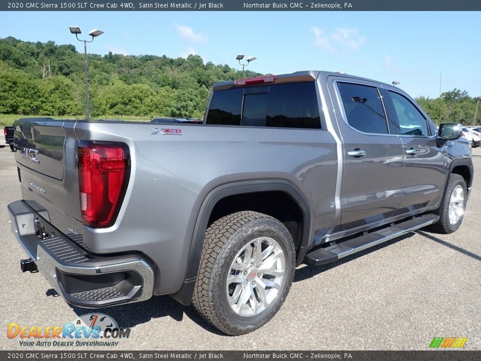 2020 GMC Sierra 1500 SLT Crew Cab 4WD Satin Steel Metallic / Jet Black Photo #5